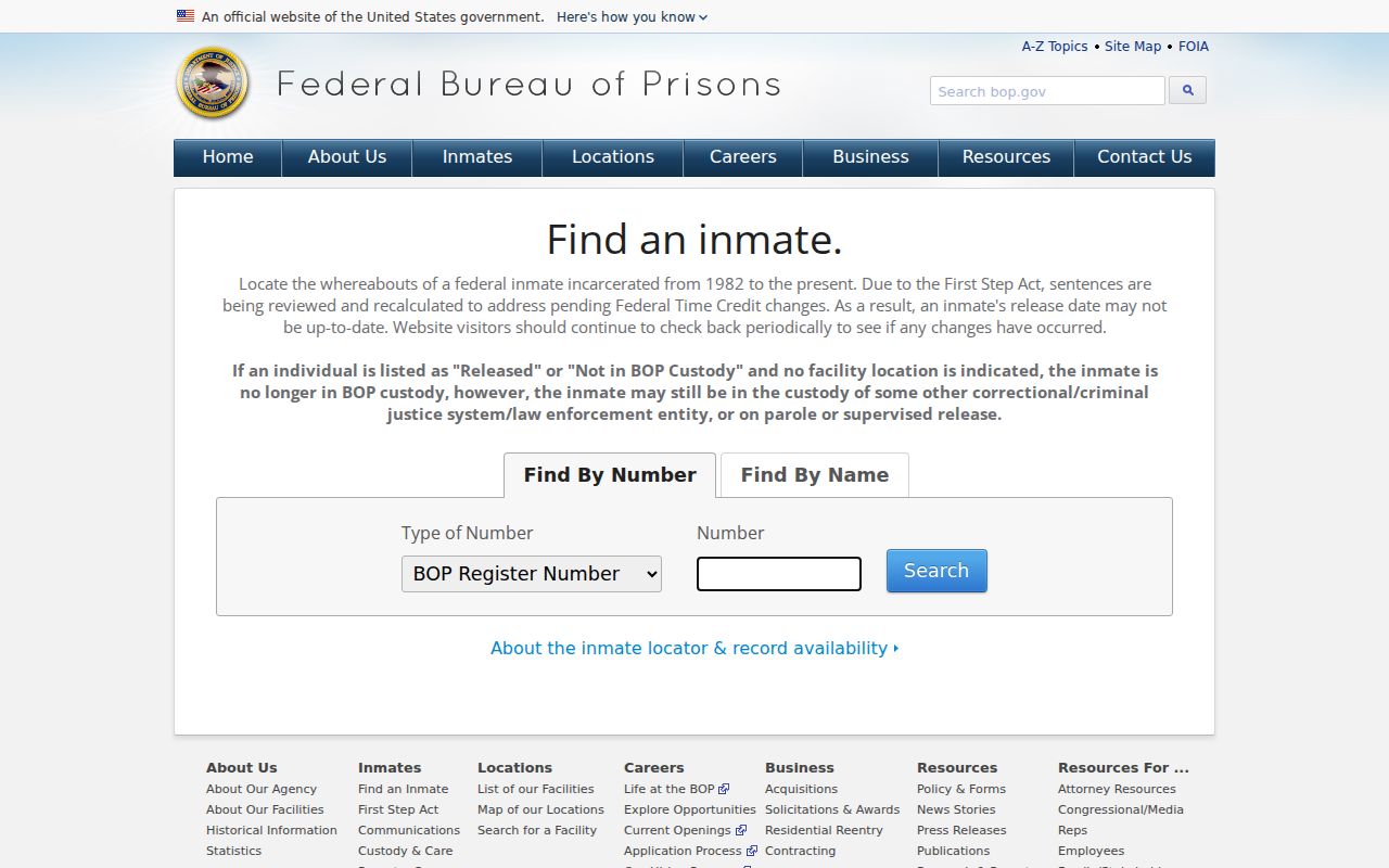 Federal inmate locator for custody connected to Harlan County arrest history