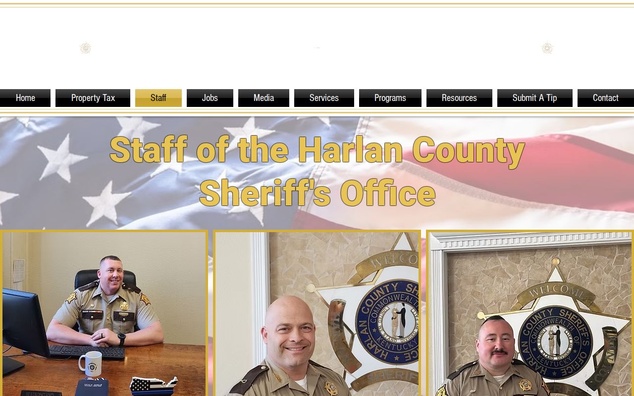 Harlan County Sheriff staff information for arrest record requests
