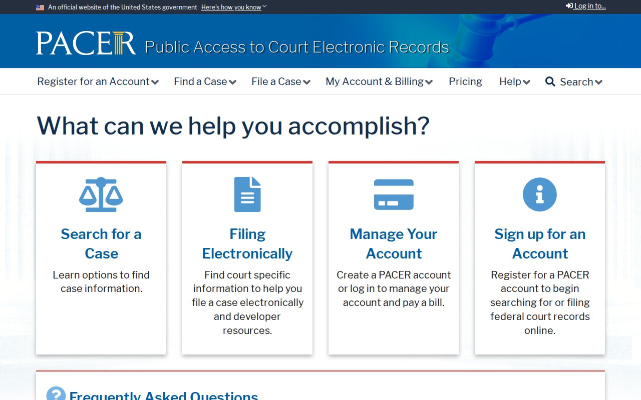 PACER access for federal criminal cases connected to Harlan County