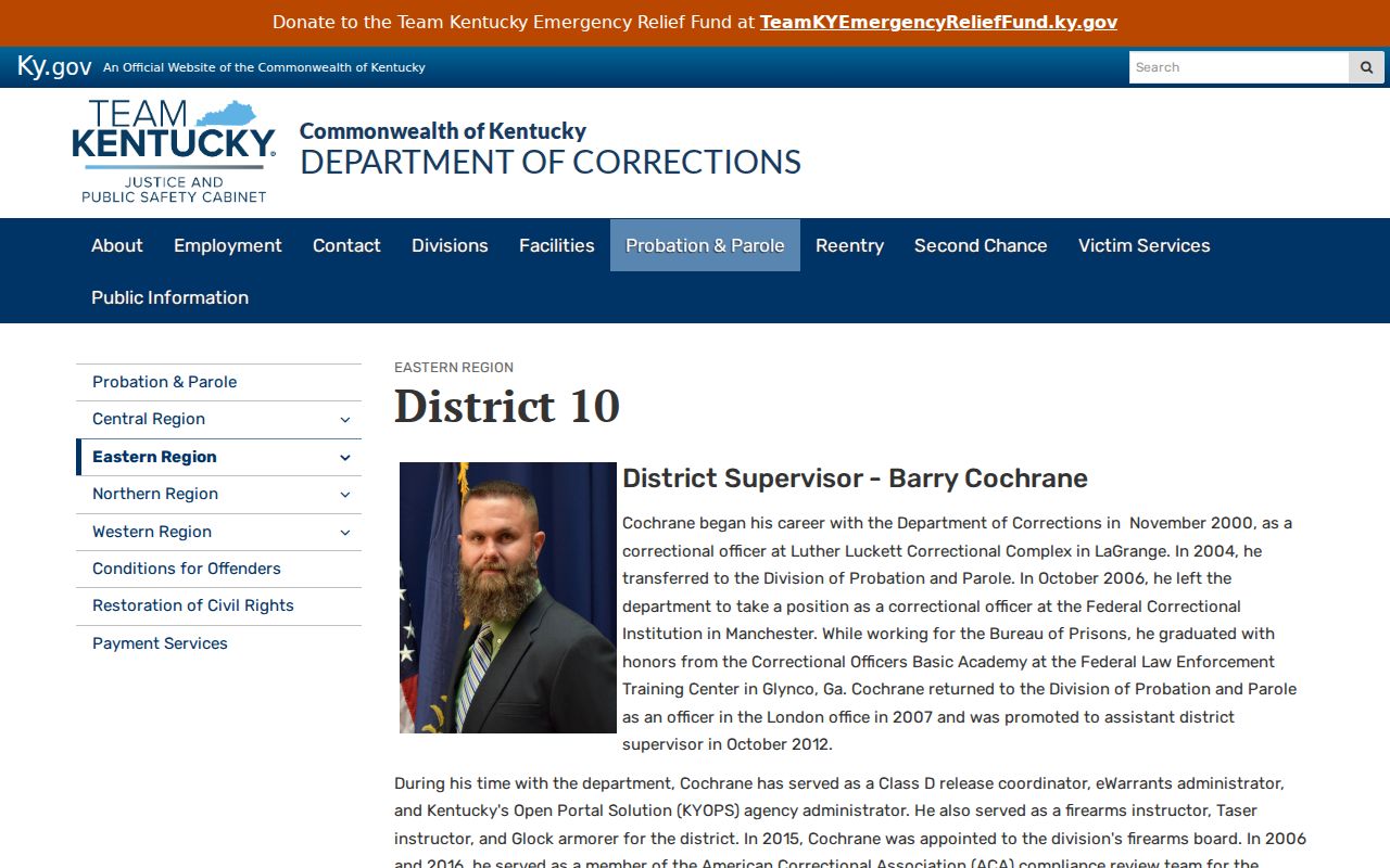 Harlan County sex offender registration and probation office information