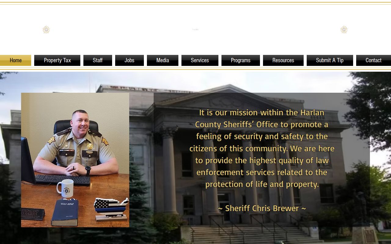 Harlan County criminal history Sheriff official website